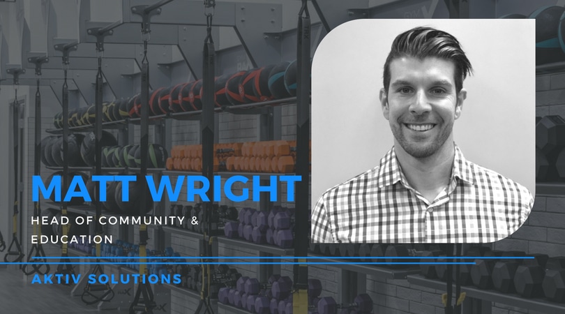 Matt Wright Joins Aktiv Solutions as Head of Community & Education