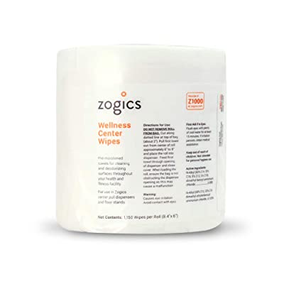 Zogics Wellness Gym Wipes for gym cleaning and hygiene