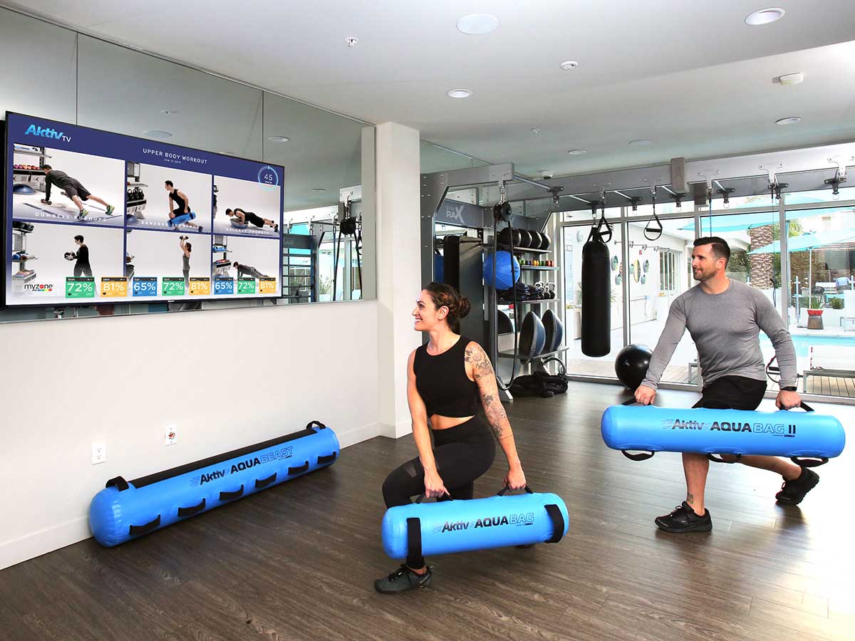 Aktiv TV digital fitness training solution for gyms