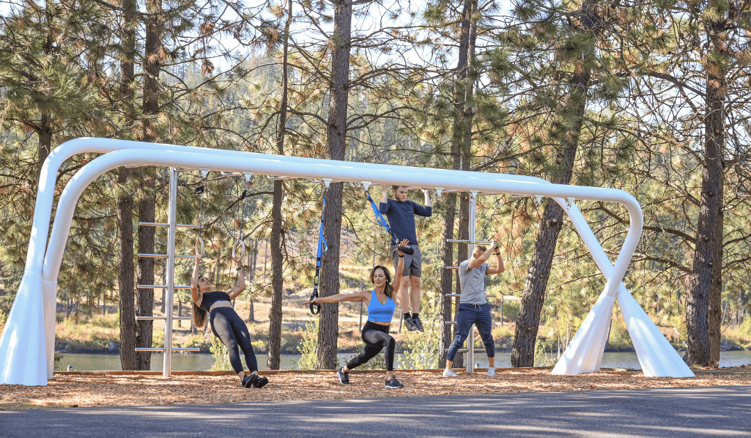 Outdoor Fitness Equipment that Elevates Exercise and Community