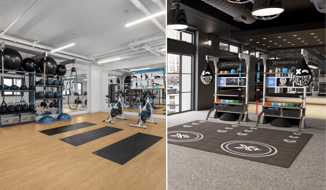 two gyms with a digital program