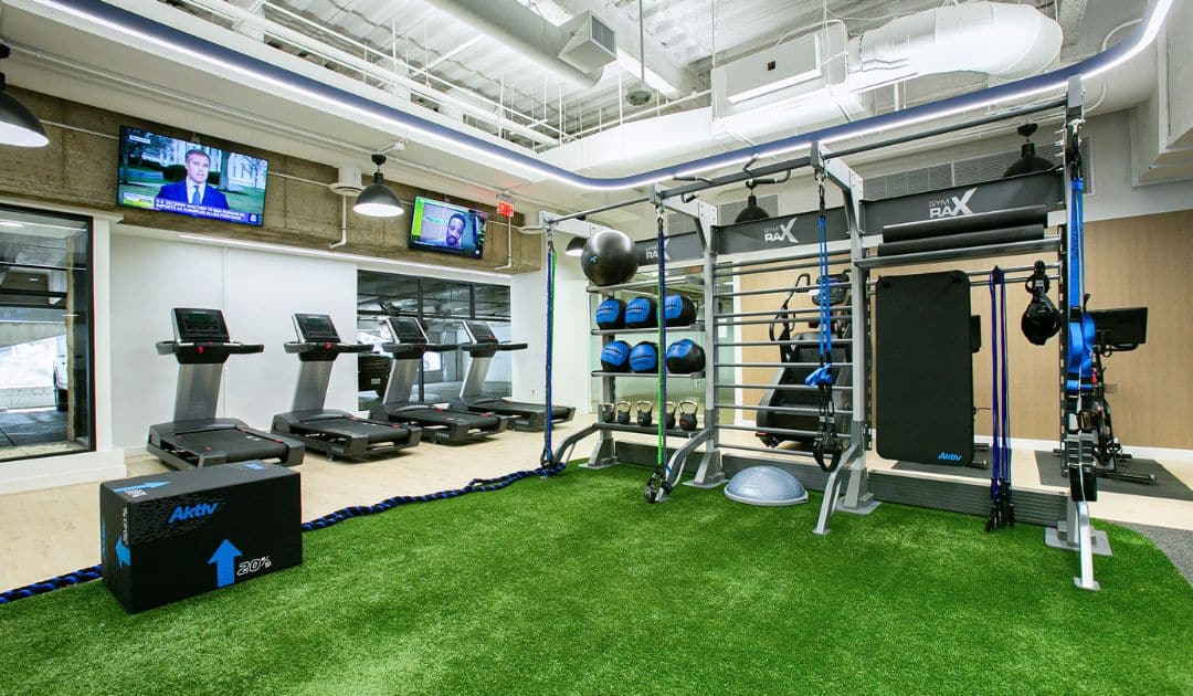 A corporate gym designed to engage its users. 